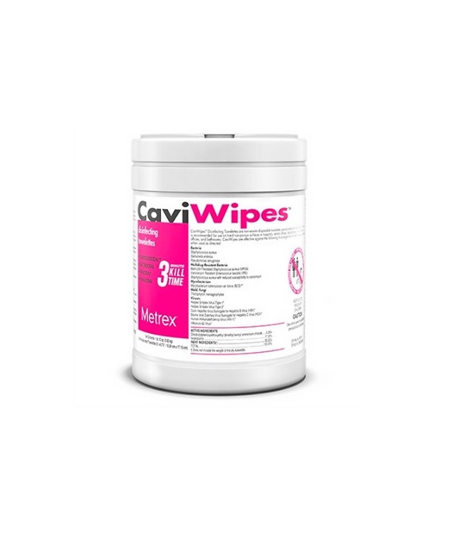 Metrex CaviWipes Disinfectant – Large Wipes (160/Canister)